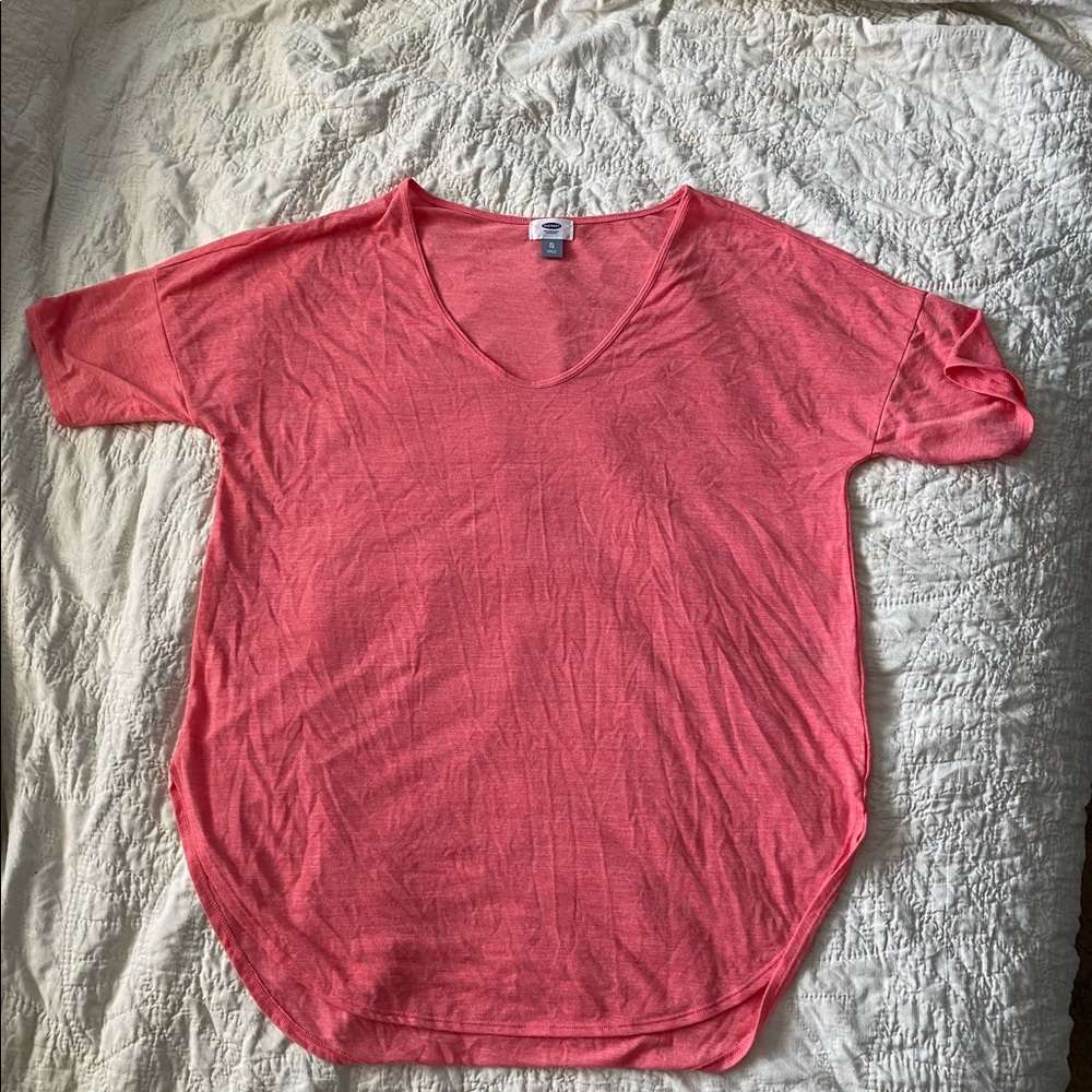Pink (salmon) Old Navy top